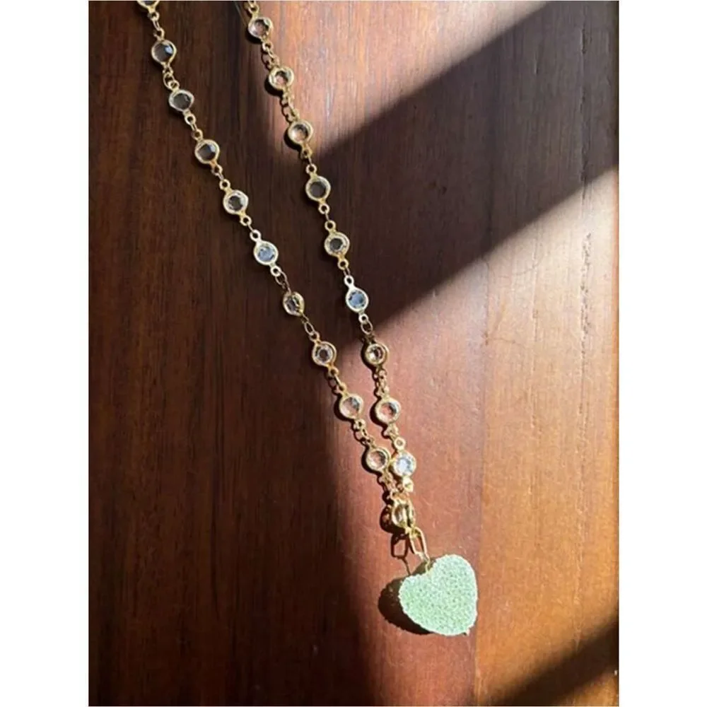 Crystal heart necklace N2075